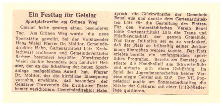 1951 Einweihung Sportplatz Presse13